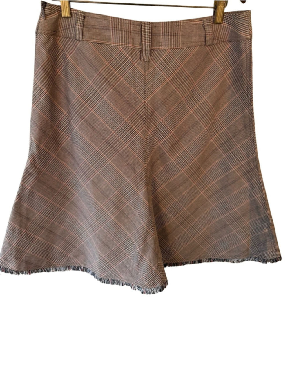 Jessica Sport Brown Tweed Embroidered A-Line Skirt Size 12 Preppy Cottagecore - Picture 12 of 12